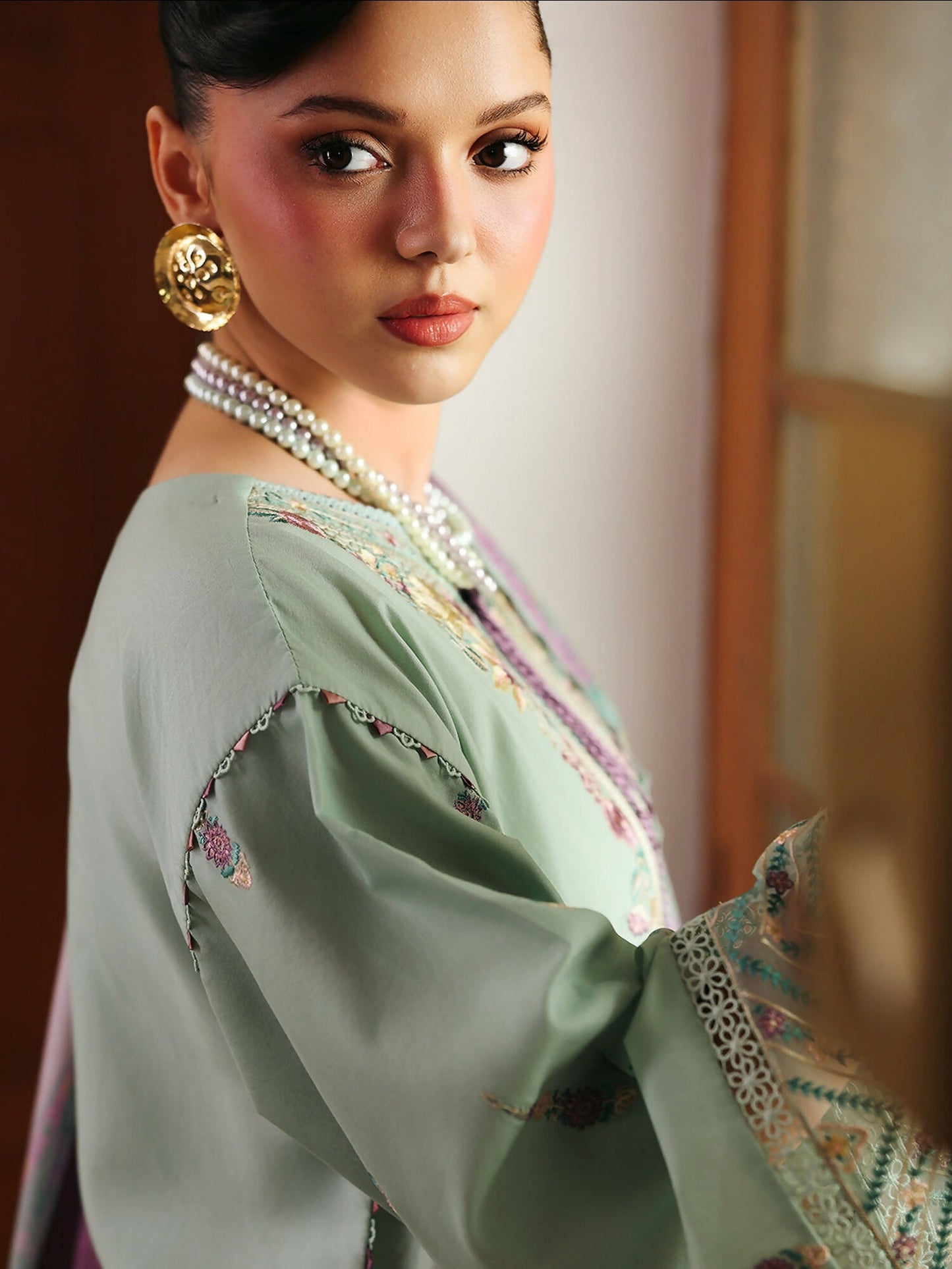 Binilyas Lumina Summer Lawn Embroidered Unstitched 3-Piece Suit-L77-A