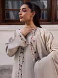 Mannat Clothing Laila Winter Pret '25 Karandi Embroidered Stitched Suit-Pine