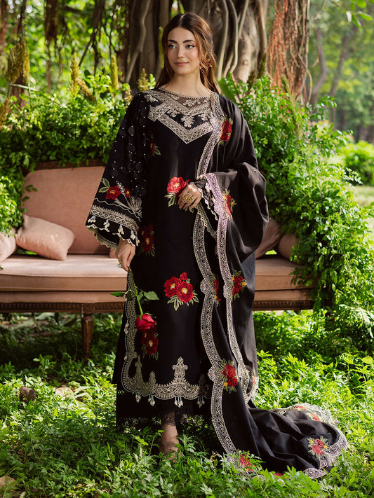 Parishay Winterwood Tales Khaddar Embroidered Stitched 3-Piece Suit-WW - 07