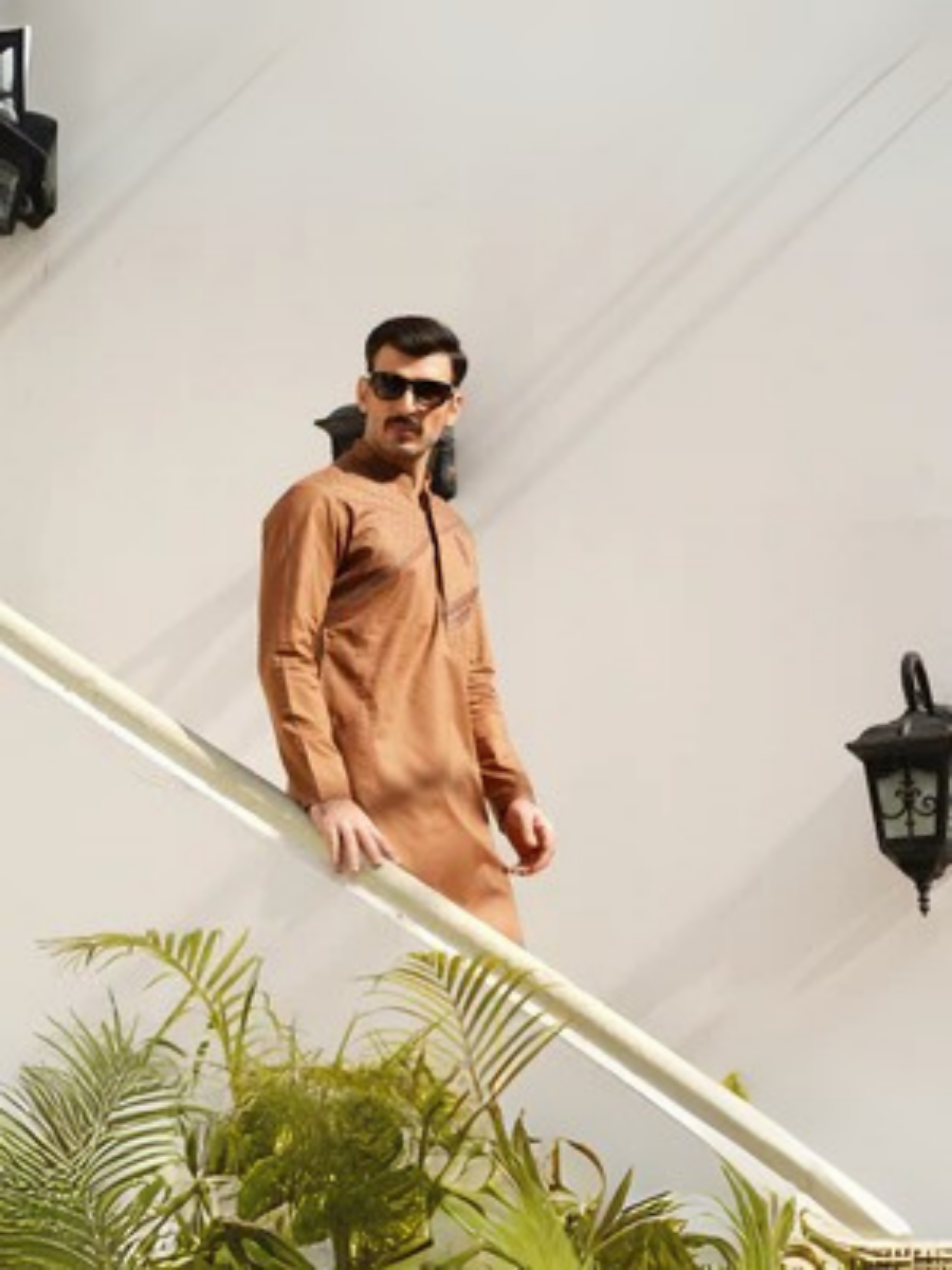 Fabrich Men Embroidered Cotton Unstitched Shalwar Kameez-GTS-MCE-019