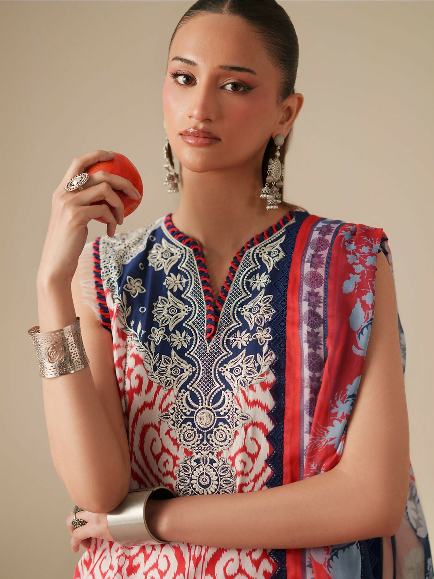 Binilyas Jojo Summer'26 Lawn Embroidered Unstitched 3-Piece Suit-85B