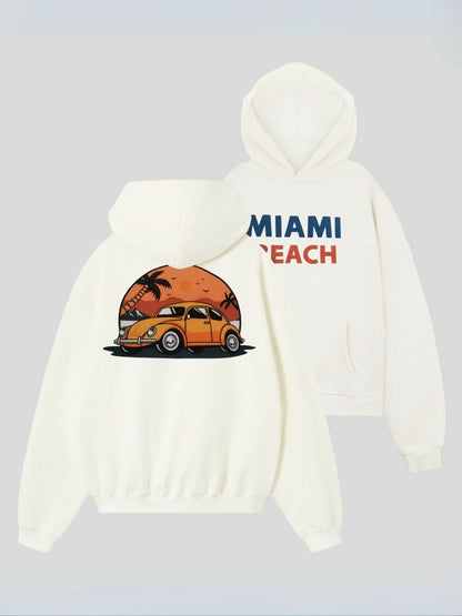 Jupiter Heavy GSM Miami Puff Printed Hoodie-14840