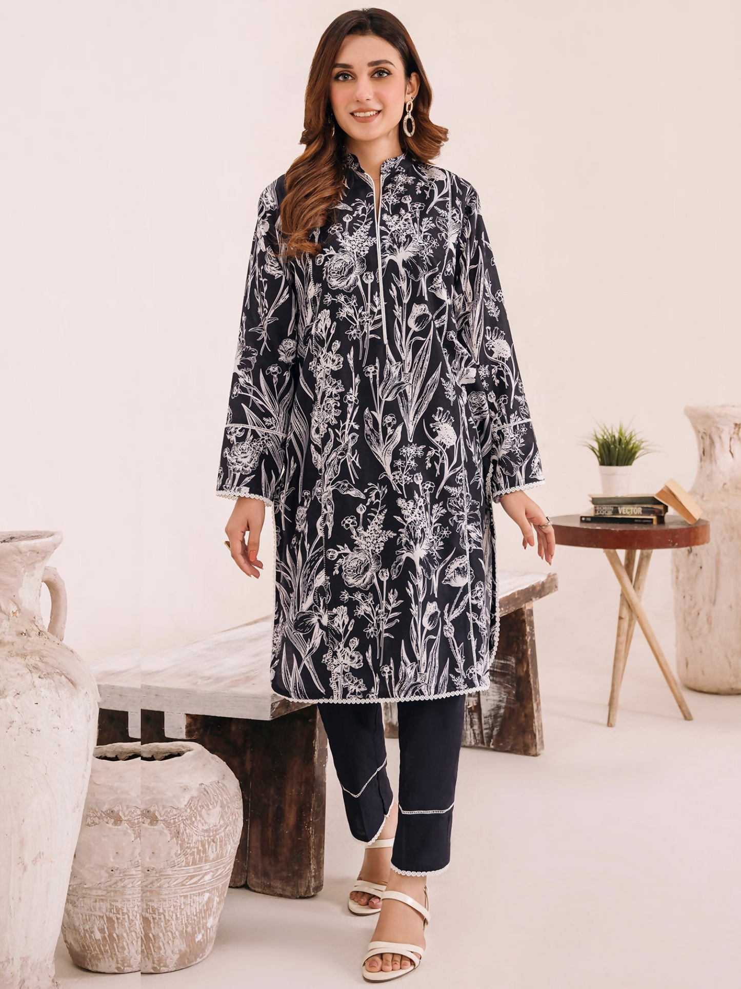 Panache Apparel Grip Printed Stitched Suit-Infinity