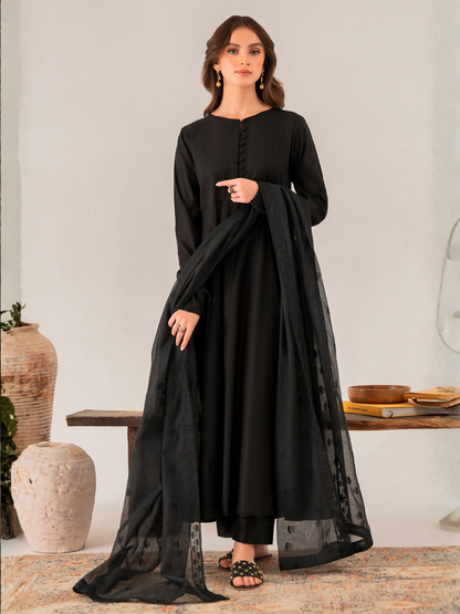 Panache Apparel Daily Essentials RTW Chambray Kattan Stitched Suit-Ash