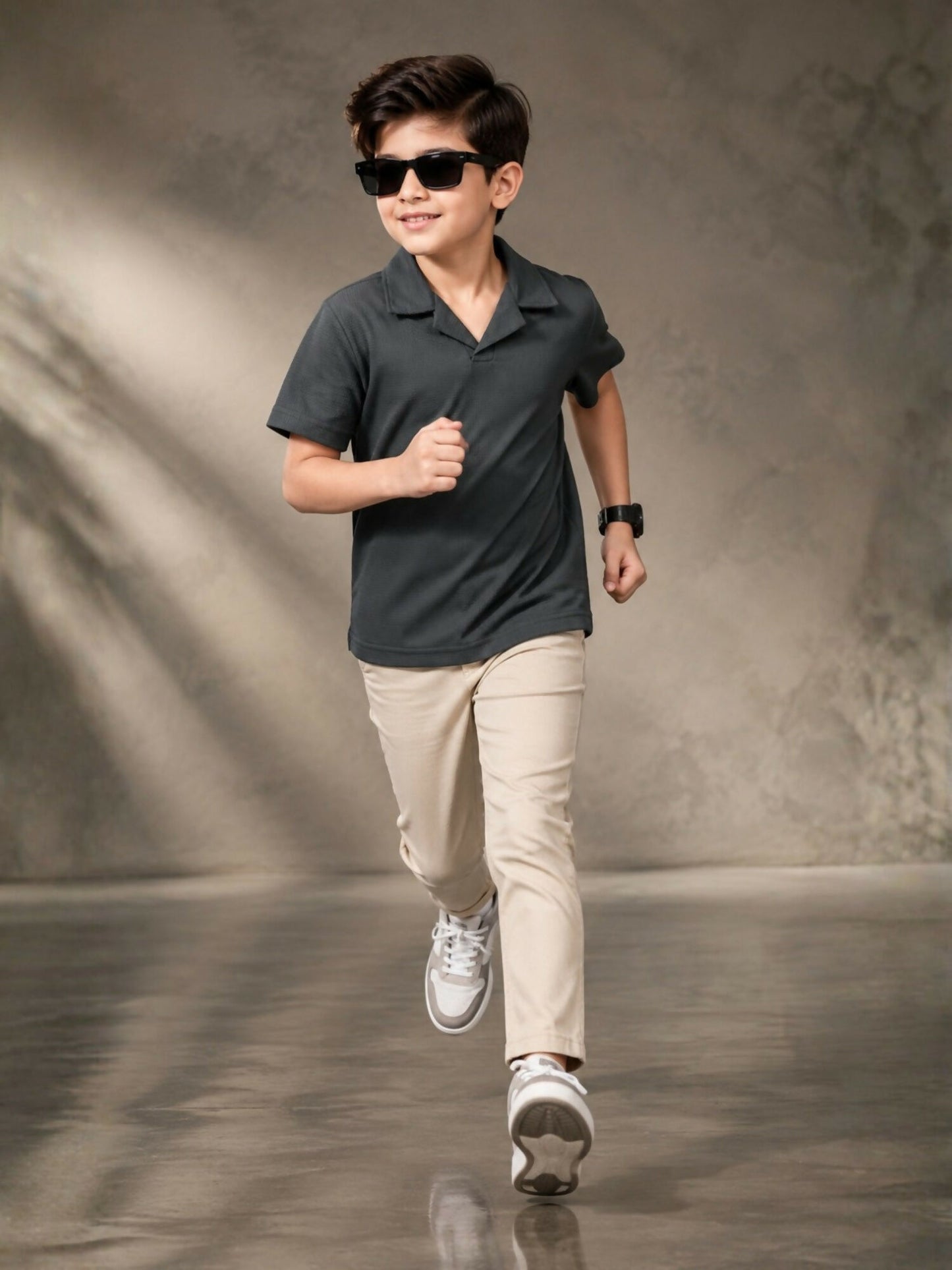 Velvour Boys Polyester Polo Shirt-VP29-C