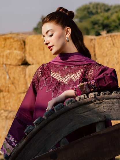 Parishay Summer Queen Vol 2 Lawn Embroidered Unstitched 3-Piece Suit-SQU-04