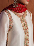 Hussain Rehar Basic Not Basic IV Raw Silk Embroidered Stitched 3-Piece Suit-Calla