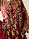 Hussain Rehar Organza Embroidered Unstitched 3-Piece Suit-Aabni