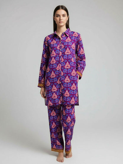 Tashu Khaddar Printed Co-Ord Set-TG-138