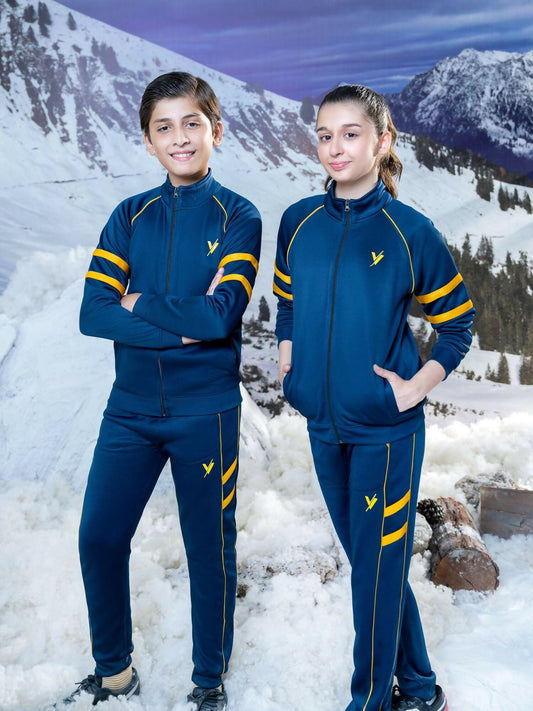 Blue  Velvour Winter Tracksuit-#VWT21-A