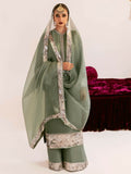 Hussain Rehar Chamak Damak Raw Silk Embellished Stitched 3-Piece Suit-Belle
