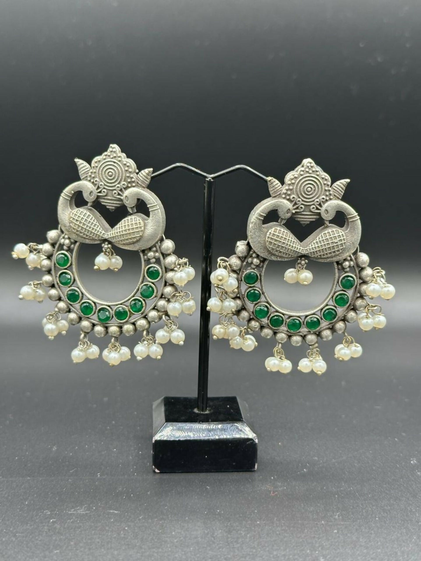 H&A Jewellery Handmade Brass Oxidized Studs