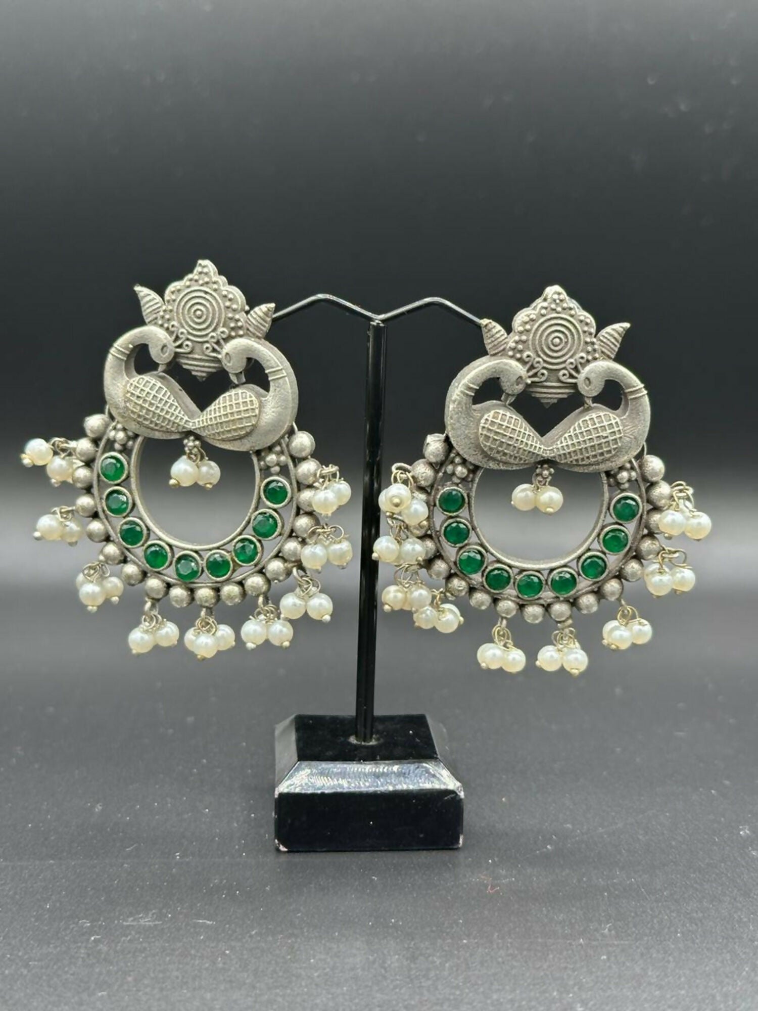 H&A Jewellery Handmade Brass Oxidized Studs