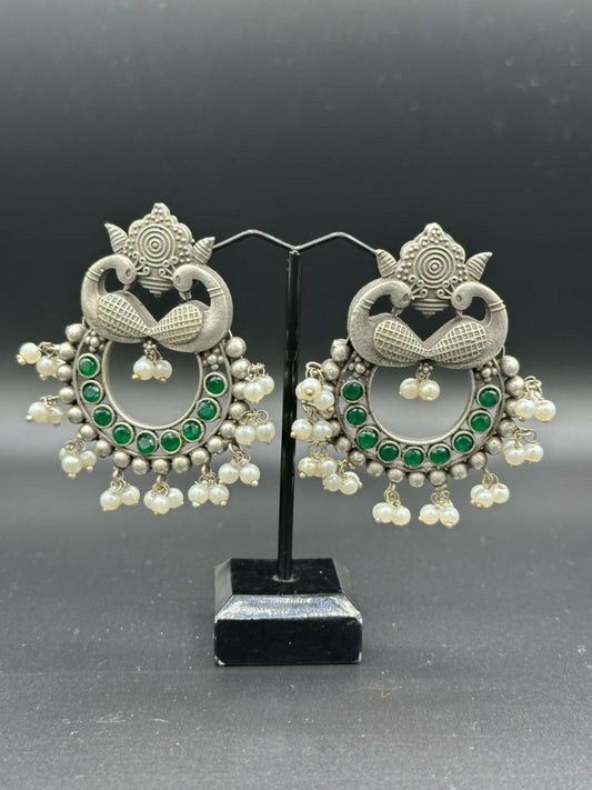 H&A Jewellery Handmade Brass Oxidized Studs