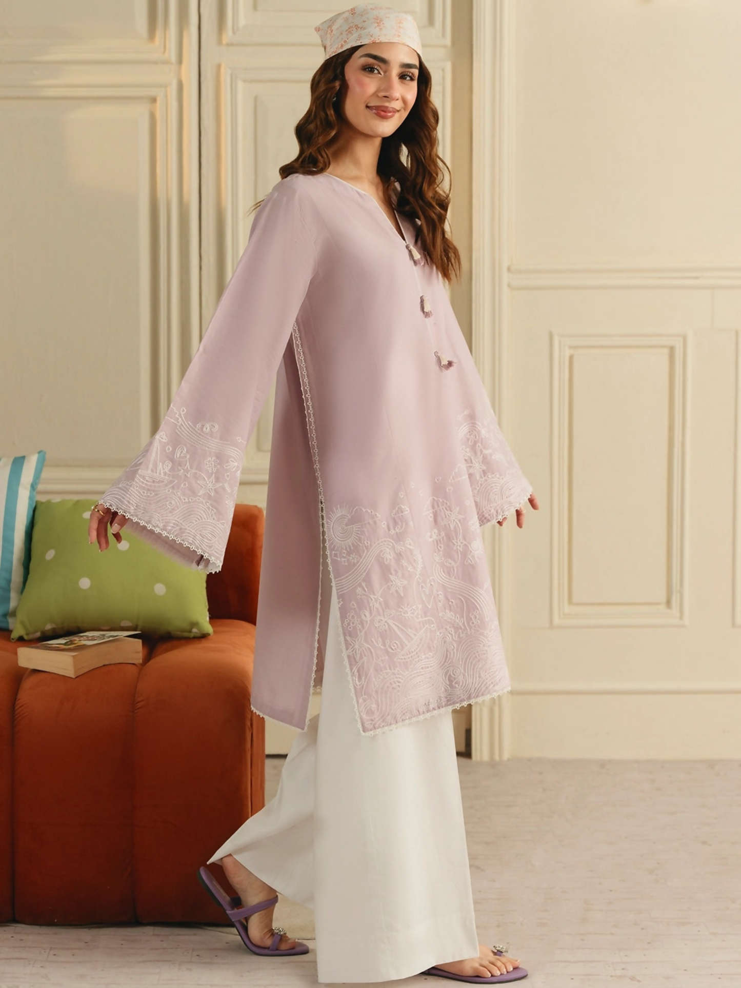Mannat Clothing Boho Summer'26 Cotton Embroidered Stitched Suit-Daydream