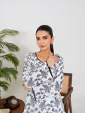Stylish Collection Enchant Pret Linen Printed Co-Ord Set-Gulaab White