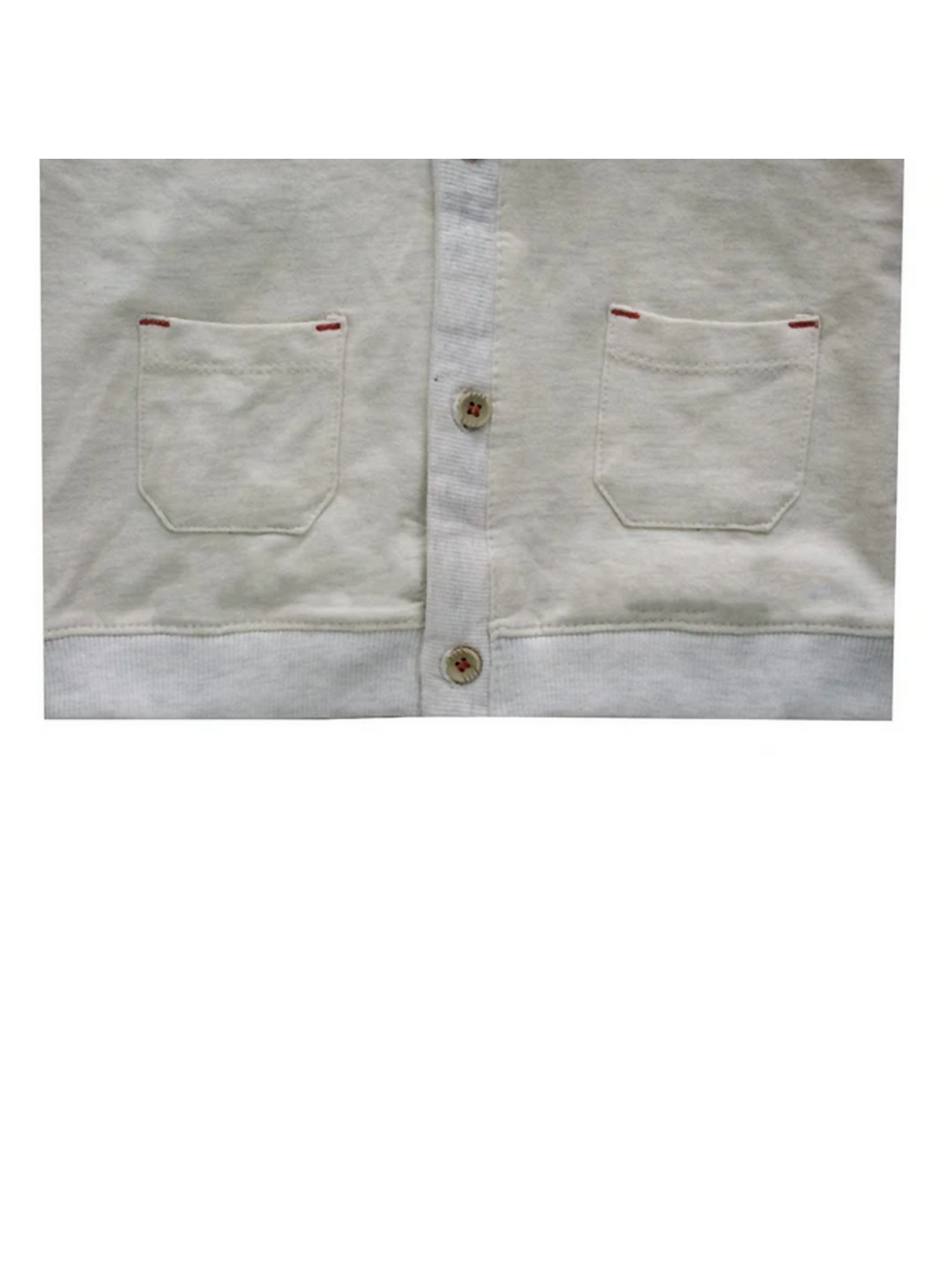 Funky Plain Kid's Double Pocket Cardigan Sweater-9434
