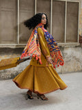 Jugnu by Hussain Rehar Womenswear SS 23/24 Karandi Embroidered 2-Piece Suit-SunFlair