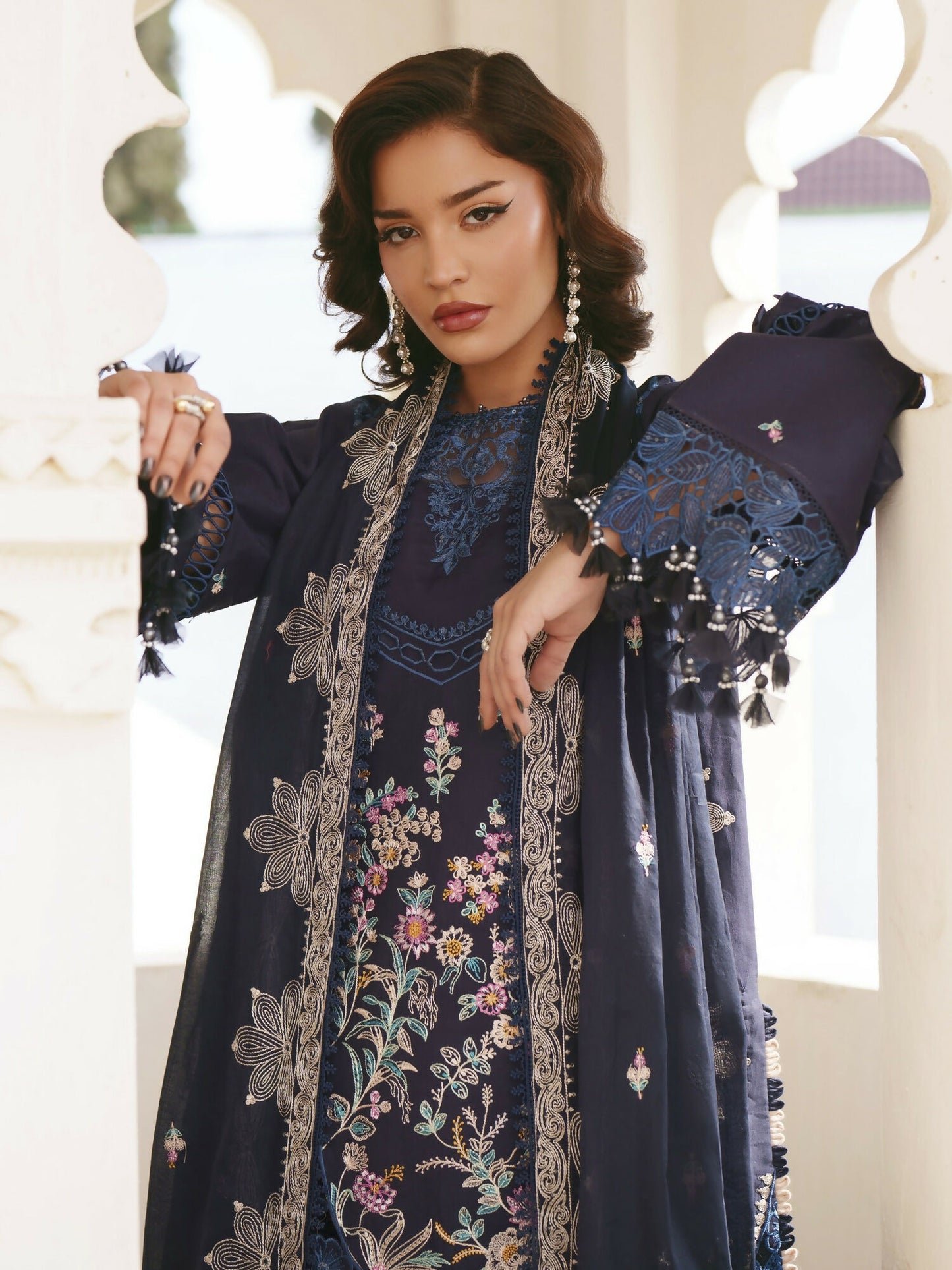 Parishay Shangrila Lawn Embroidered Unstitched 3-Piece Suit-SLA-01