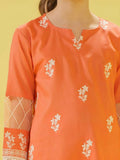 Velvour Girls Cotton Embroidered Stitched 2-Piece Suit-VG145-B