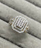 H&A Jewellery 18K Gold Polished Zircon Cluster Ring