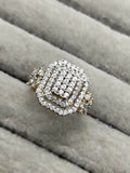 H&A Jewellery 18K Gold Polished Zircon Cluster Ring
