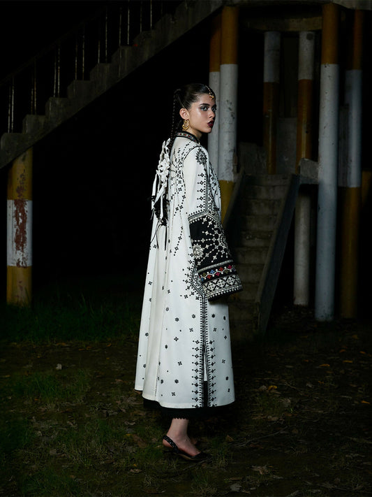 Jugnu By Hussain Rehar Mono'25 Cotton Embroidered Stitched 2-Piece-Urmi