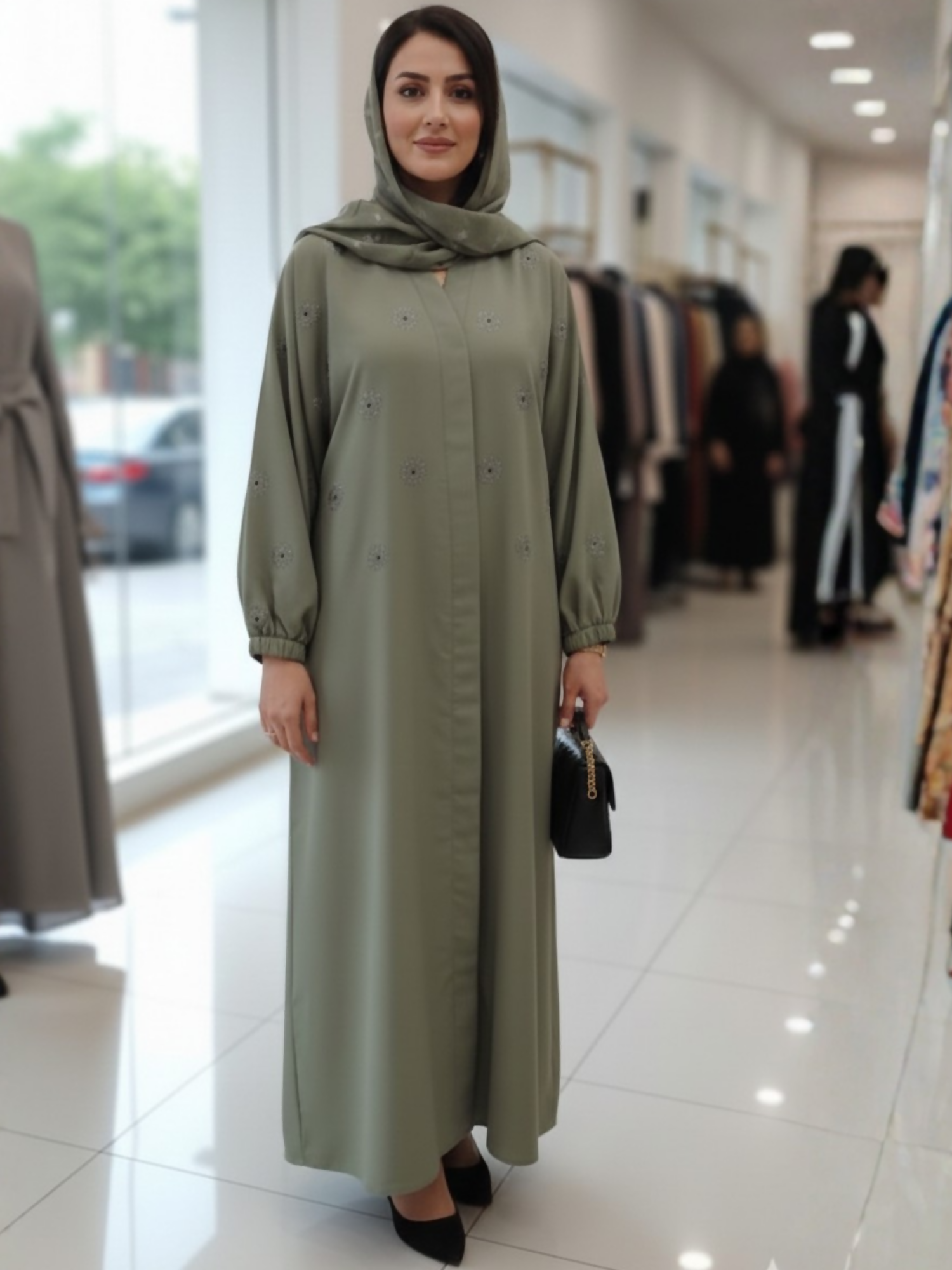 Islami Hijab Centre Haya Premium Series Imported Nida Embroidered Abaya