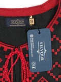 Velvour Girls Embroidered Stitched 2-Piece Suit-VG125-B