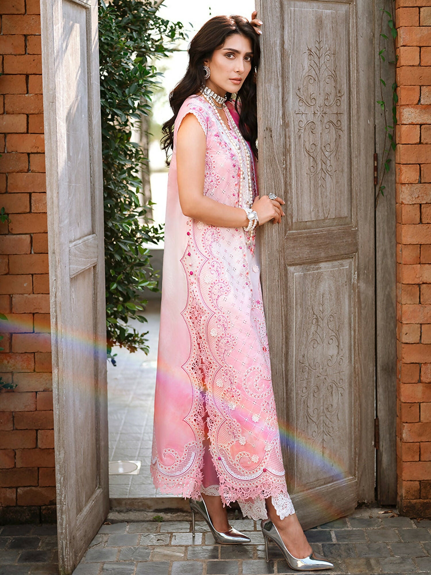 Mushq A Moi Luxury Lawn Embroidered Unstitched 3-Piece Suit-Silent Dreamer