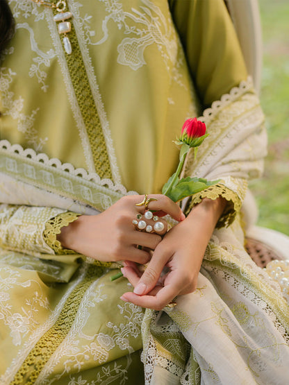 Binilyas Lawn Embroidered Unstitched 3-Piece Suit-231-A