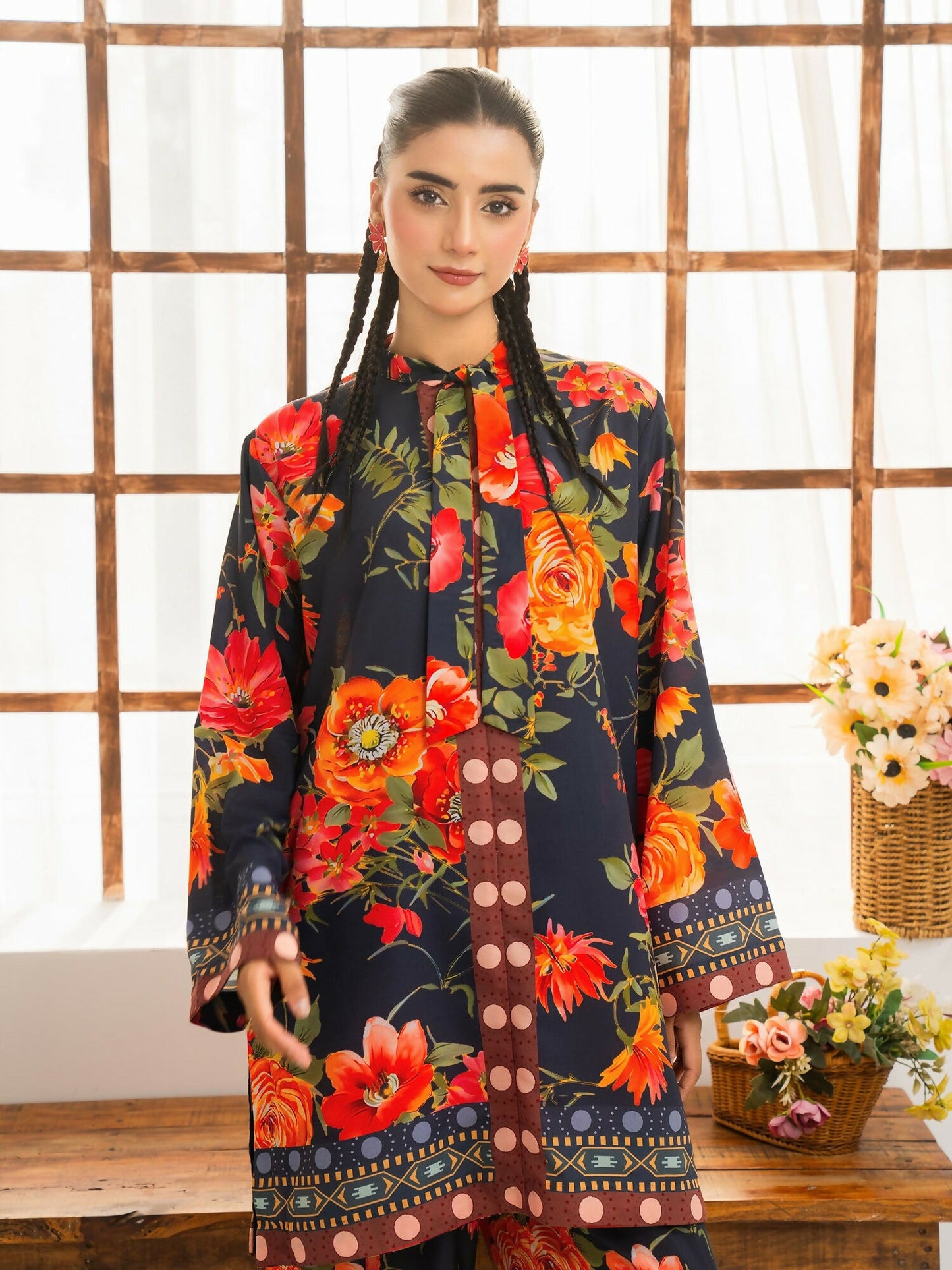 Panache Apparel Florise Lawn Printed Stitched Suit-Floral Mystery