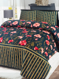 Diamond Dynasty Printed 3-Piece King Bedsheet Set-06
