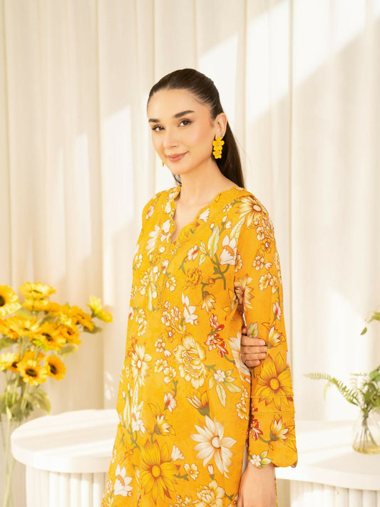 Panache Apparel Sunlit Essentials Lawn Printed Stitched Suit-Sundrop