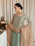 Hussain Rehar Moon In The Golden Cup Raw Silk Embellished Stitched 3-Piece Suit-Duende
