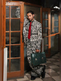 Hussain Rehar Pay Day Vol IV Silk Printed Stitched 2-Piece Suit-Domino