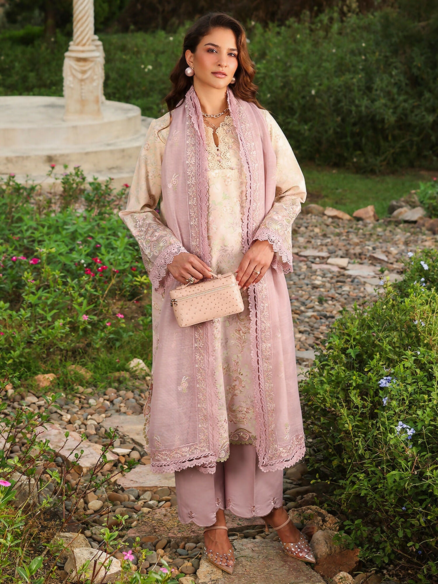 Rang Rasiya Florence Summer Edit'26 Lawn Embroidered Unstitched 3-Piece Suit-Haneen