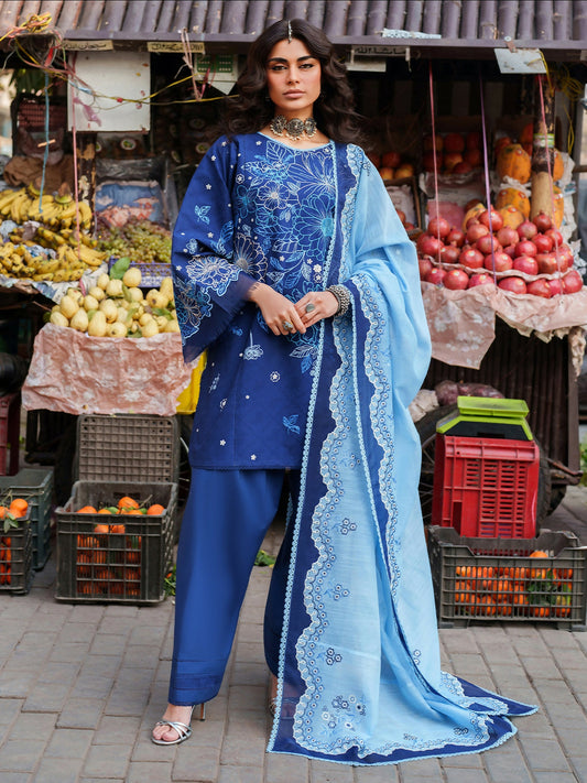 Binilyas Suroor Eid Pret'26 Lawn Embroidered Stitched 3-Piece Suit-244-B