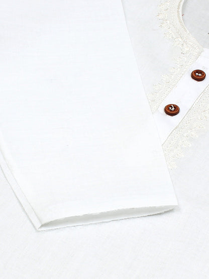 Velvour Boys Cotton Embroidered Stitched Kurta Pajama-VK12