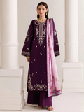 Panache Apparel Mistfall Vol II Cotton Embroidered Stitched Suit-Roselle
