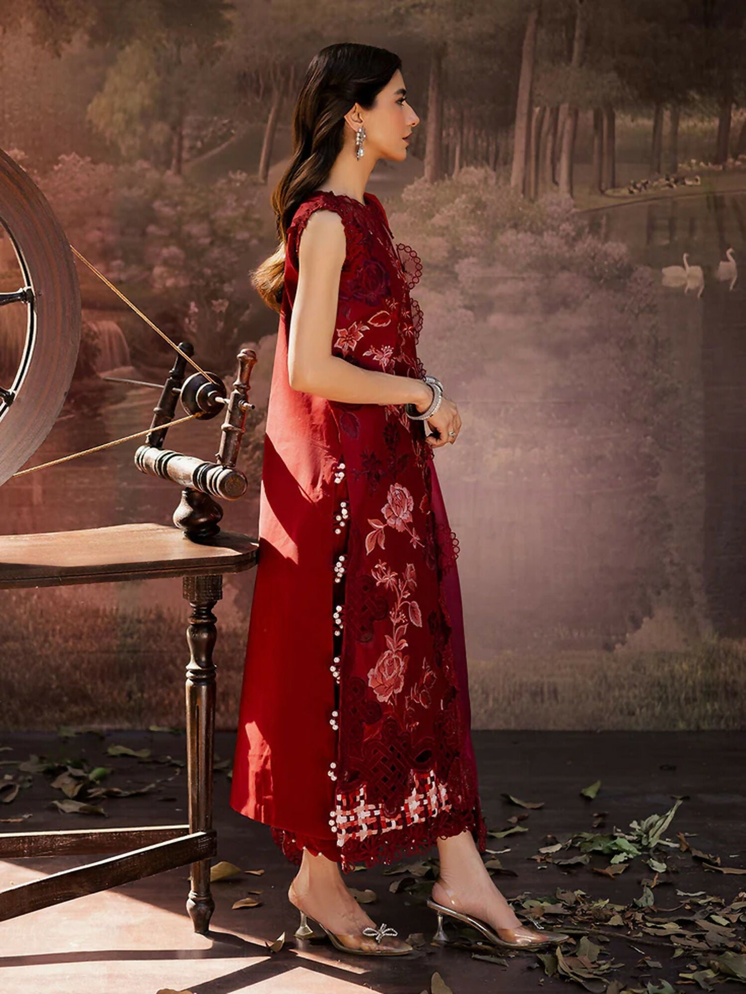 Parishay Enchanted Tales Lawn Embroidered Unstitched 3-Piece Suit-ET- 04