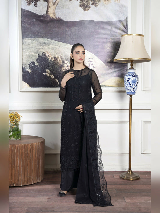 Noori Chiffon Embroidered Unstitched 3-Piece Suit