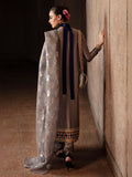 Hussain Rehar Luxury Pret Eid'24 Raw Silk Embellished Stitched 3-Piece Suit-Mist