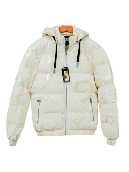 White,Green,Blue and Black Funky Multi Gloss Heavy Fashion Hooded Jackets-14098