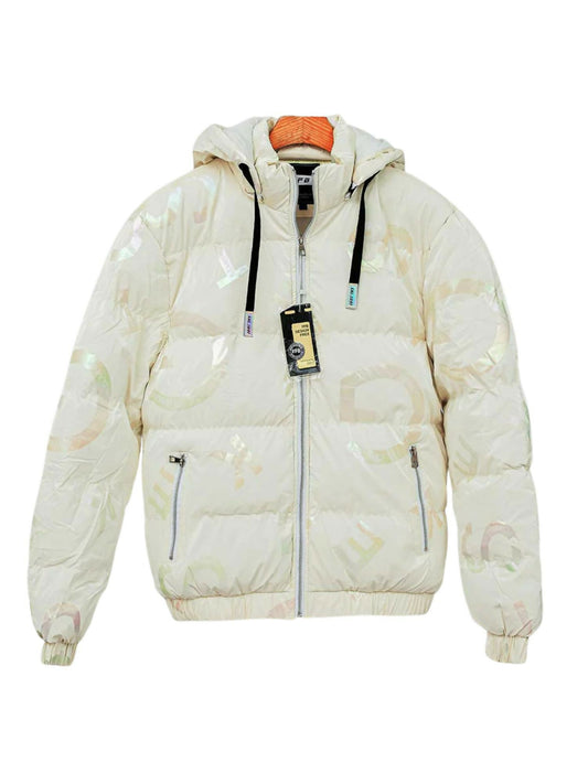 White,Green,Blue and Black Funky Multi Gloss Heavy Fashion Hooded Jackets-14098
