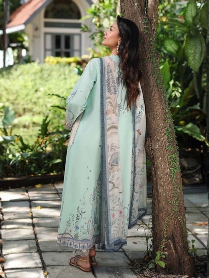 Qalamkar Qprints Lawn'26 Embroidered Unstitched 3-Piece Suit-AX-04-(A)-Slona