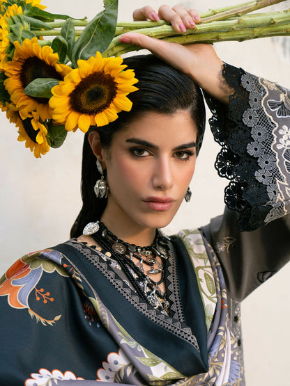 Binilyas Gulrukh Khaddar Embroidered Unstitched 3-Piece Suit-63-A