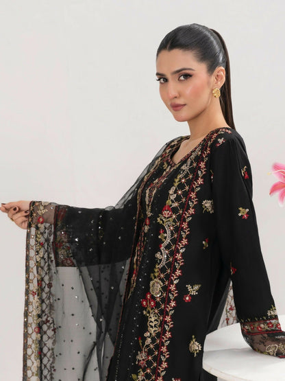 Stylish Collection Saya Pret Cotton Embroidered 3-Piece Suit-Aroosh