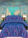 Salonika Printed 3 Piece King Bedsheet Set-91