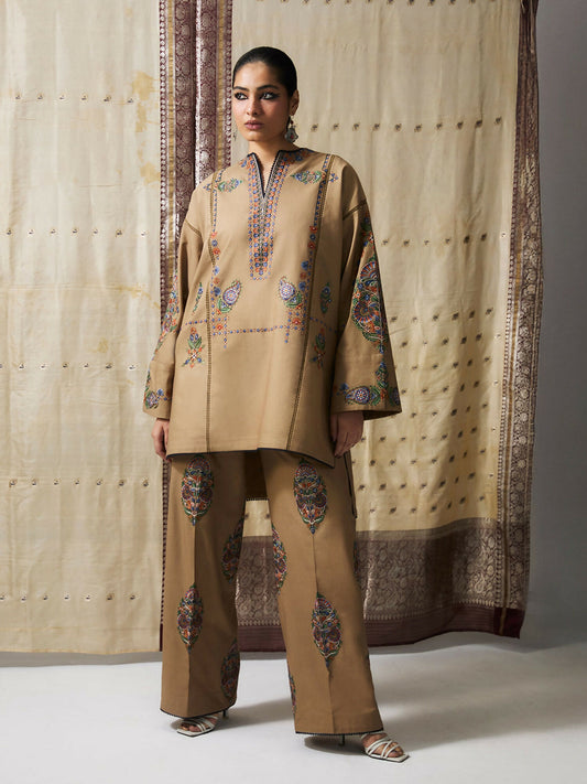 Jugnu by Hussain Rehar Khaddar Pret’26 Embroidered 2-Piece Suit-Najma